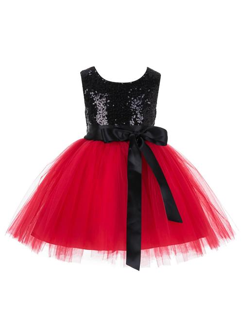 girls round neck sleeveless frock - 18368546 - Very Small Image - 1
