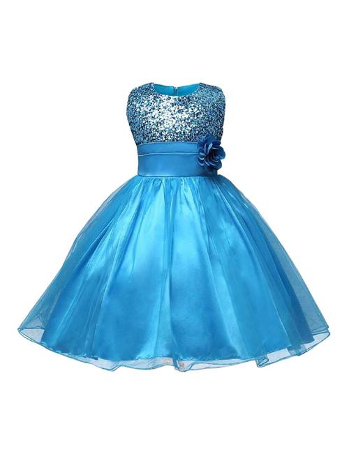 girls round neck sleeveless frock - 18368631 - Very Small Image - 1