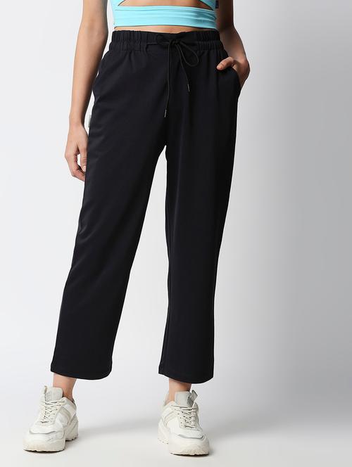 mid rise solid cigarette pants trouser - 18368940 - Very Small Image - 1