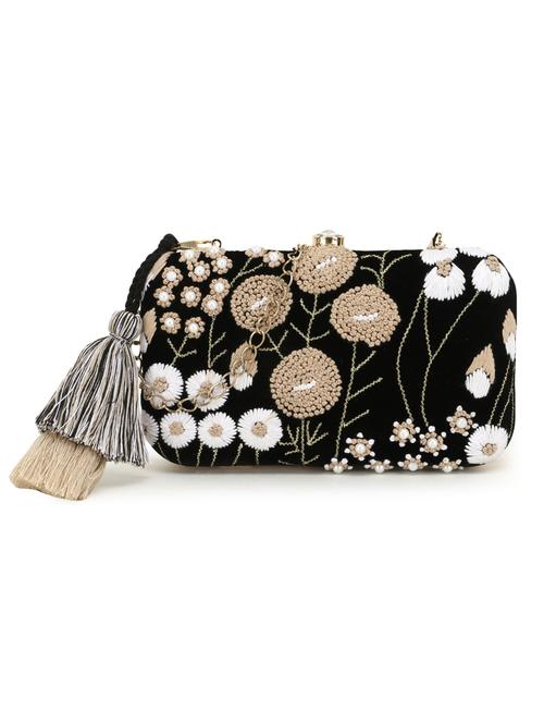 black embellished box clutch - 18369048 - Very Small Image - 1