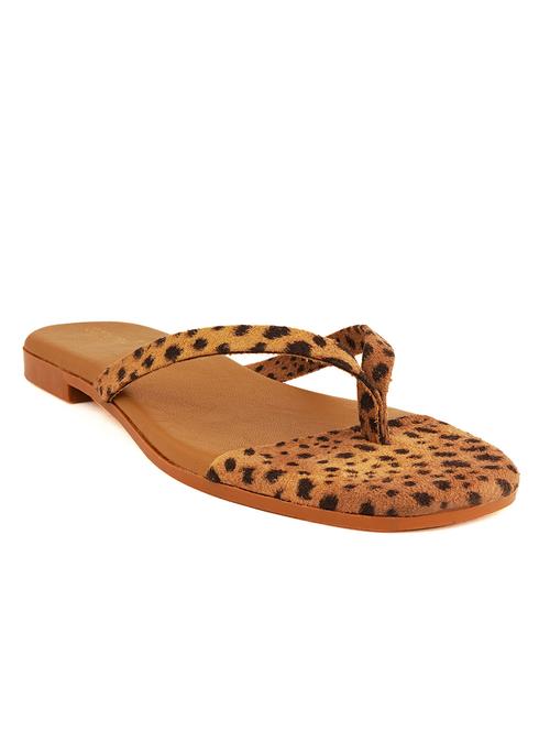 brown synthetic slip on sandals - 18369117 - Very Small Image - 1