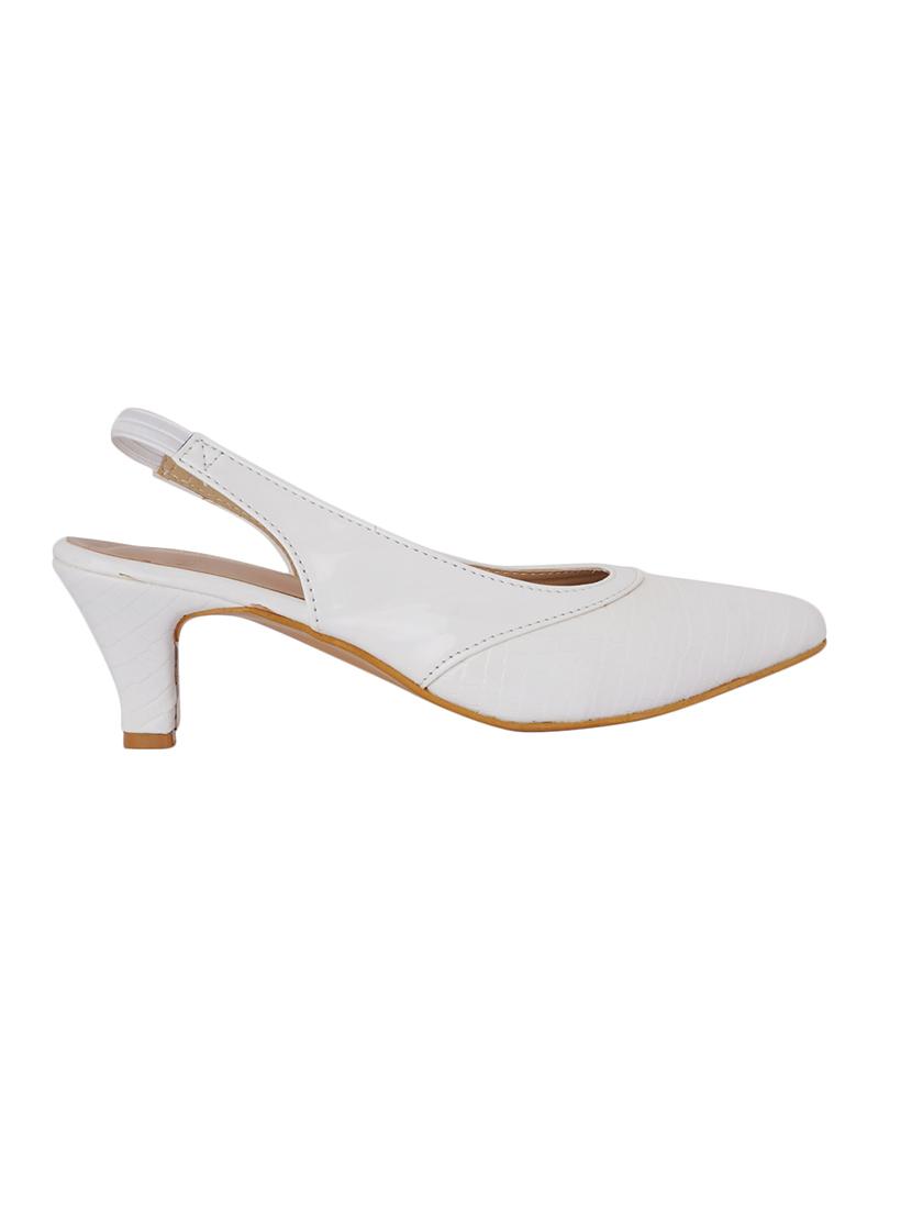 white solid pumps - 18369149 - Zoom Image - 2