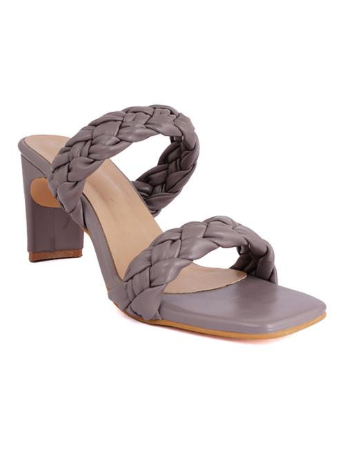 grey synthetic slip on sandals - 18369159 - Very Small Image - 1