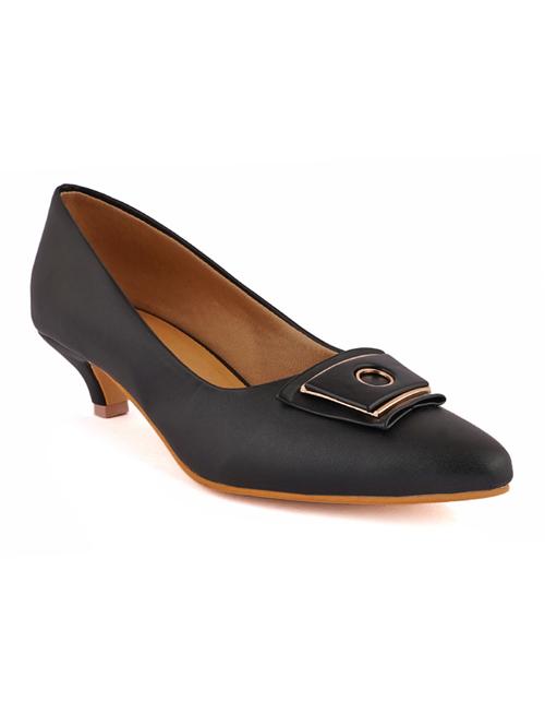 black synthetic slip on pumps - 18369189 - Very Small Image - 1