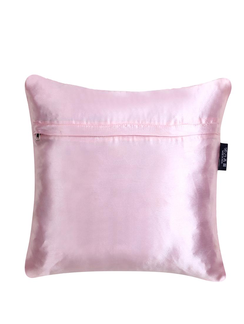 mezposh dazzle baby pink geometric embellished satin cushion covers (14"x14") set of 2 - 18369378 - Zoom Image - 3