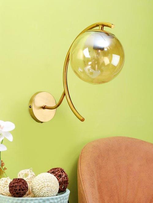 eliante gold iron base gold white shade wall light - 3014-1w-b - without bulb - 18369467 - Very Small Image - 1