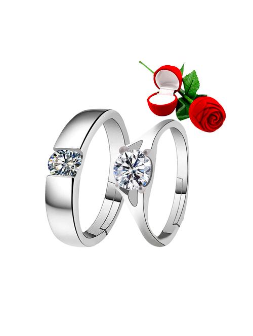 silver plated finger ring - 18369674 - Very Small Image - 1