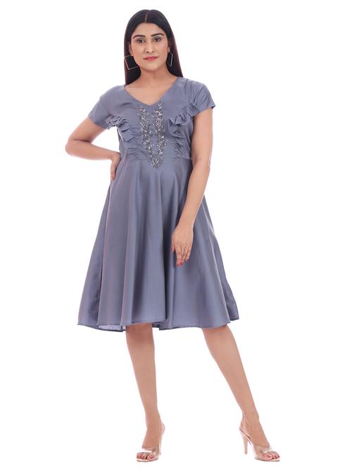 women's fit & flare floral dress - 18369794 - Very Small Image - 1