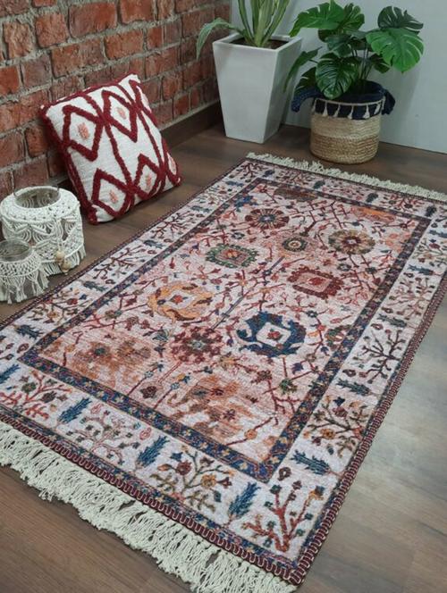 avioni washable luxury carpets-tribal border design/ multiple sizes - 120cm x 180cm (~4feet x 6feet) - 18370532 - Very Small Image - 1