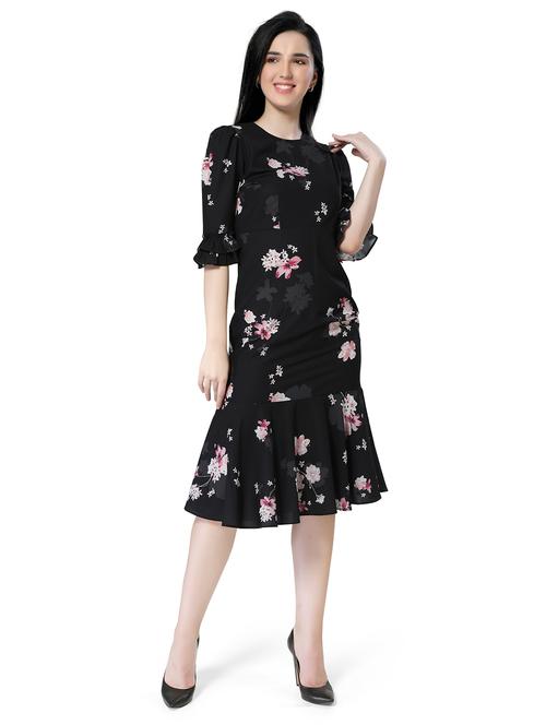 women's tiered dress floral dress - 18370841 - Very Small Image - 1