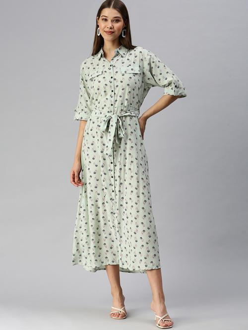 Women's Shirt Printed Dress - 18372144 - Very Small Image - 1