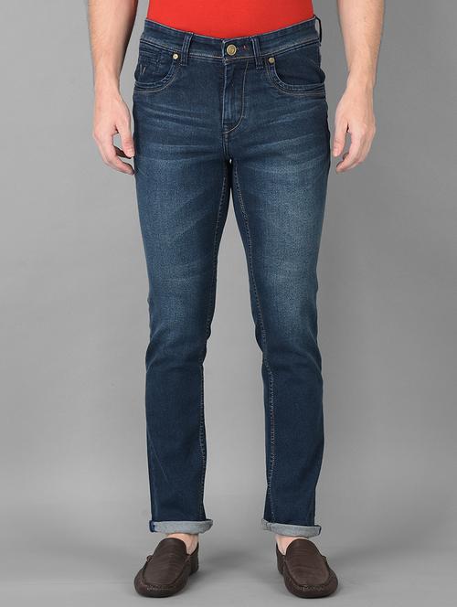 dark blue light washed denim jean - 18372970 - Very Small Image - 1