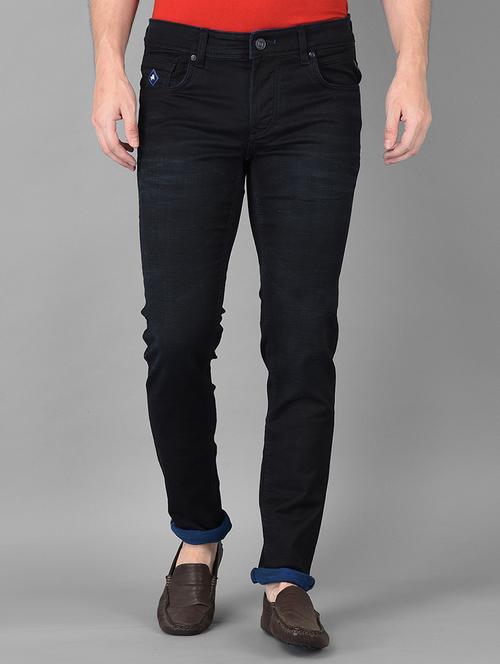 dark blue light washed denim jean - 18372984 - Very Small Image - 1