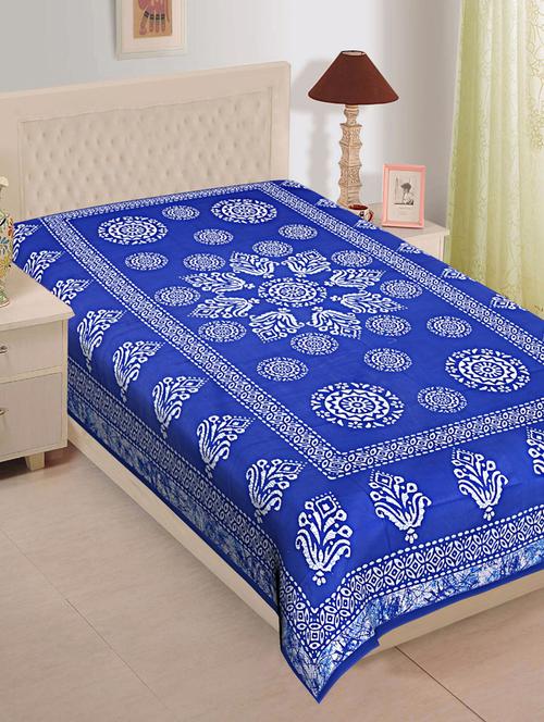 texstylehome jaipuri printed 100% cotton single bedsheet - 18373171 - Very Small Image - 1