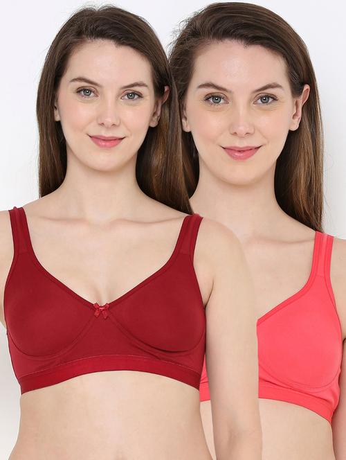pack of 2 solid sports bra - 18373633 - Very Small Image - 1