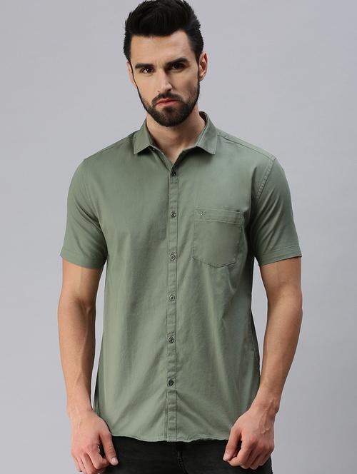 mens solid casual shirt - 18375995 - Very Small Image - 1