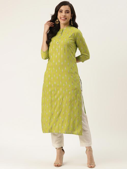 women's straight kurta - 18376984 - Very Small Image - 1
