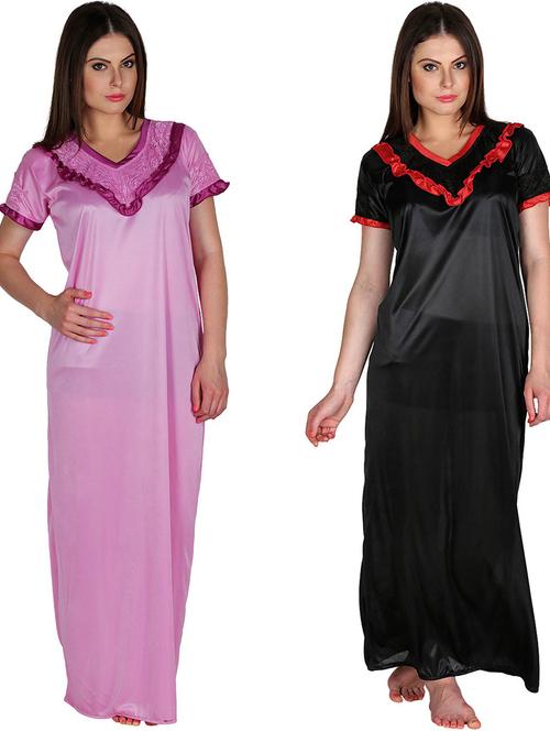 pack of 2 printed nighty  - 18377656 - Very Small Image - 1