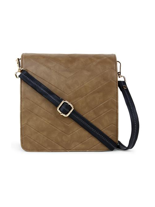 black textured regular sling bag - 18378711 - Very Small Image - 1