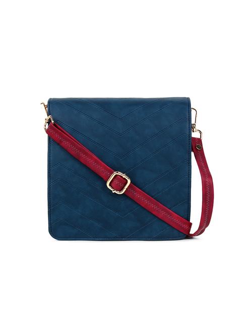 maroon textured regular sling bag - 18378714 - Very Small Image - 1