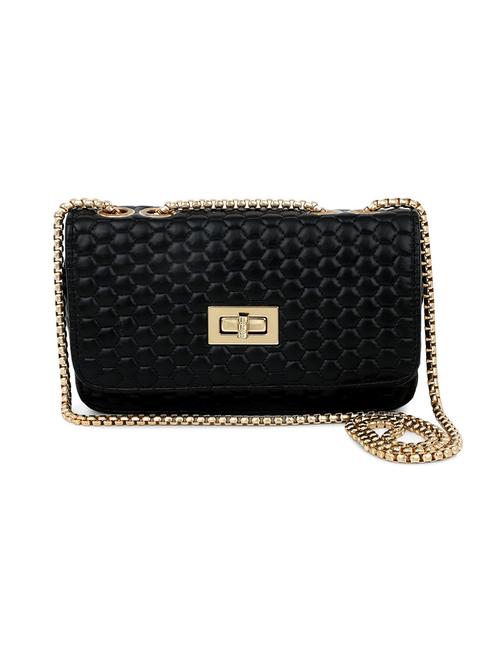 black textured regular sling bag - 18378722 - Very Small Image - 1