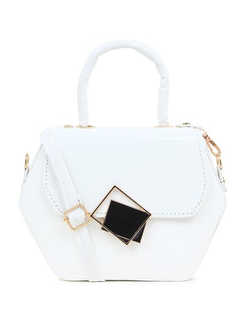 white solid regular sling bag - 18378758 - Very Small Image - 1