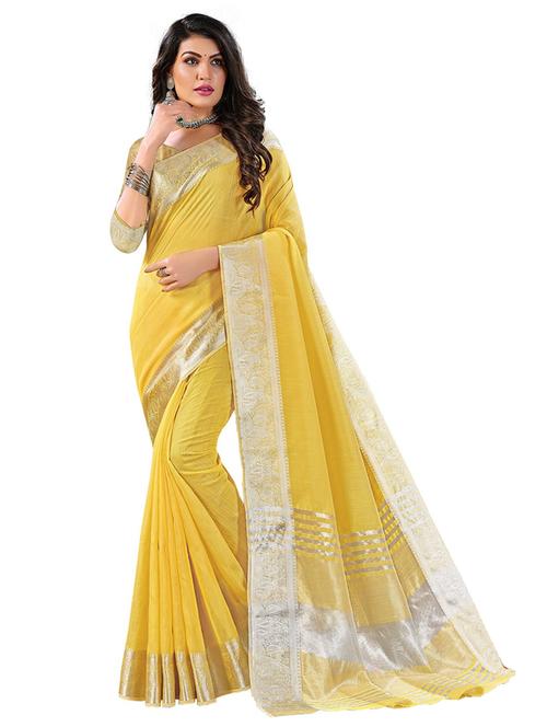 solid bordered saree  - 18379275 - Very Small Image - 1