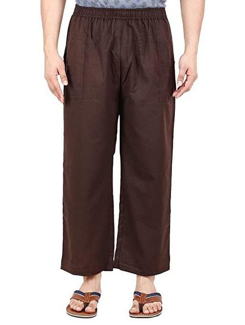 brown solid pyjama - 18379785 - Very Small Image - 1