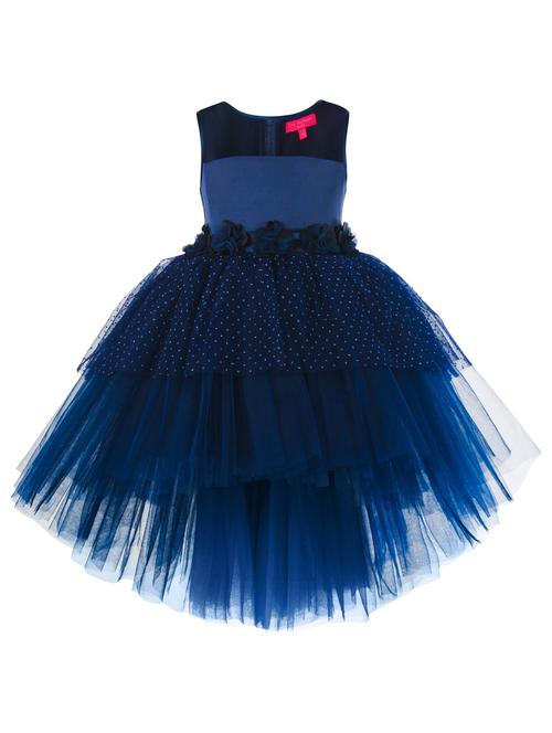 navy blue net tutu frock - 18379815 - Very Small Image - 1