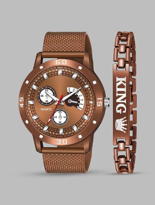 amino analog watch with bracelet combo - 18381573 - Very Small Image - 1