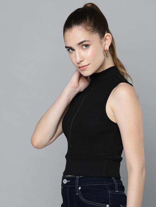 sleeveless solid regular top - 18381913 - Very Small Image - 1