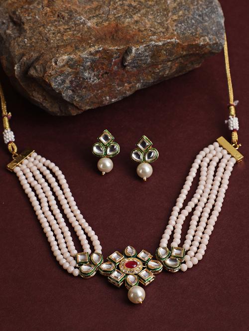 green brass choker necklace - 18382429 - Very Small Image - 1