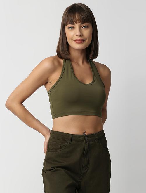 women's crop halter neck top - 18384049 - Very Small Image - 1