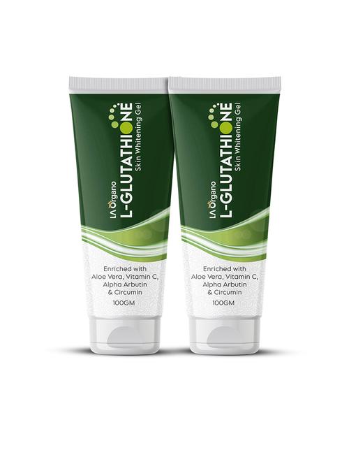la organo l- glutathione gel for skin whitening & brightening enrich with vitamin c (pack of 2) 200g - 18384089 - Very Small Image - 1