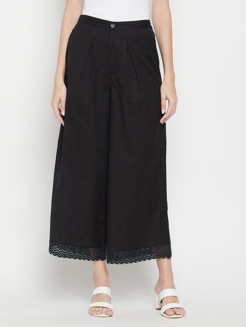 high rise solid pleated trouser - 18384460 - Very Small Image - 1