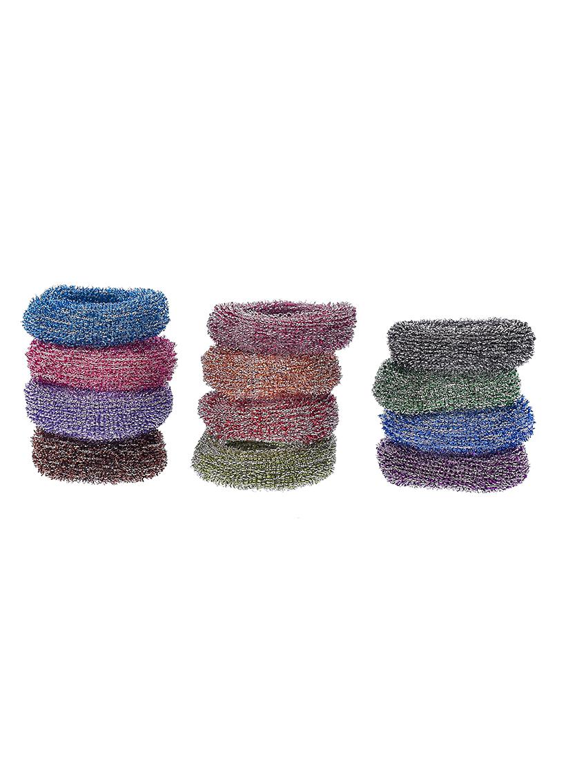 set of 12 multi colored ponytail holders - 18385215 - Zoom Image - 2