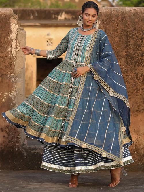 blue cotton fusion  set - 18386114 - Very Small Image - 1