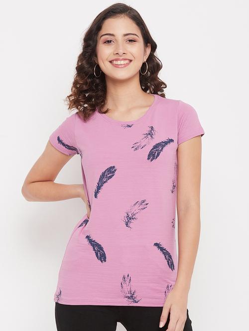 round neck printed regular tee - 18387077 - Very Small Image - 1