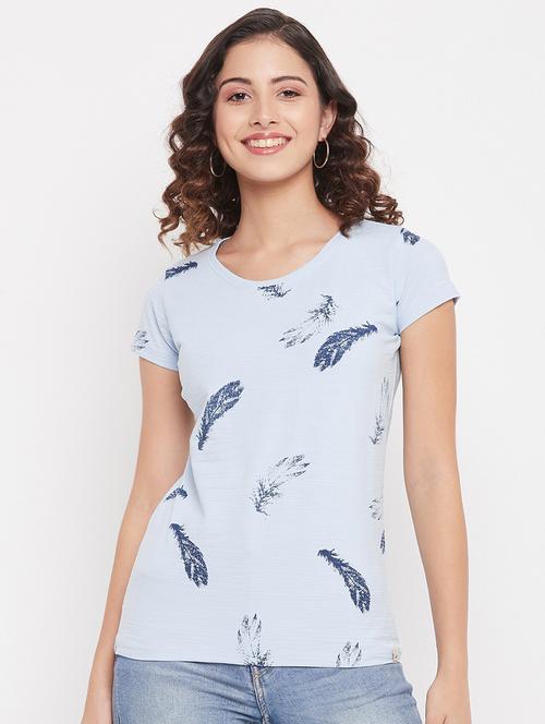 round neck printed regular tee - 18387078 - Very Small Image - 1