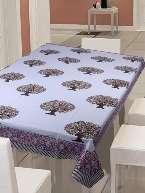 texstylehome thick cotton 4 seater block print table cloth - 18389077 - Very Small Image - 1