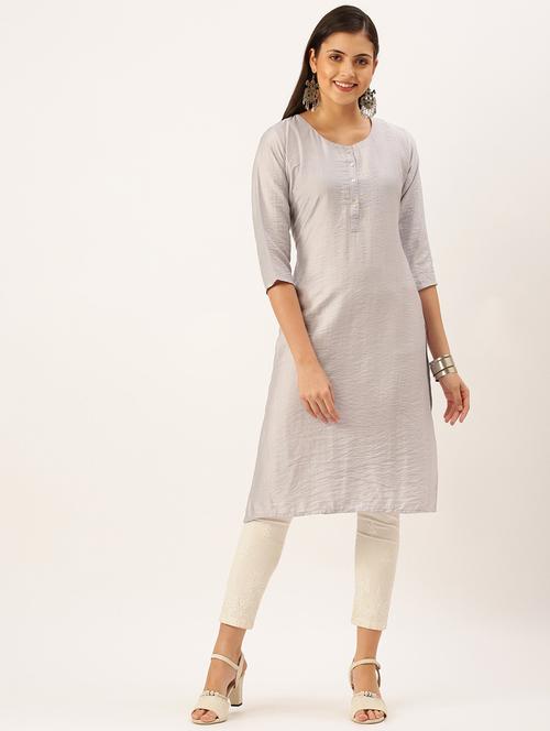 Women's Straight Kurta - 18390208 - Very Small Image - 1