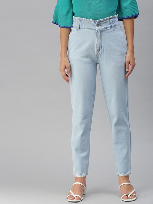 women's plain slouchy jeans - 18390288 - Very Small Image - 1