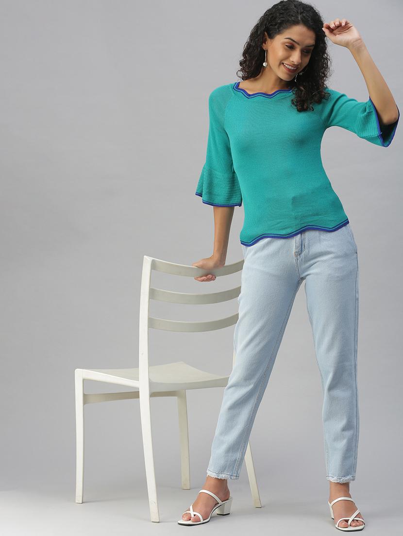 women's plain slouchy jeans - 18390288 - Zoom Image - 3