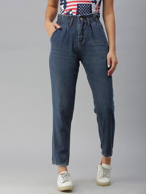 high rise stone wash jean - 18390291 - Very Small Image - 1