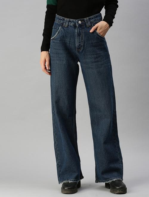 high rise stone wash jean - 18390322 - Very Small Image - 1