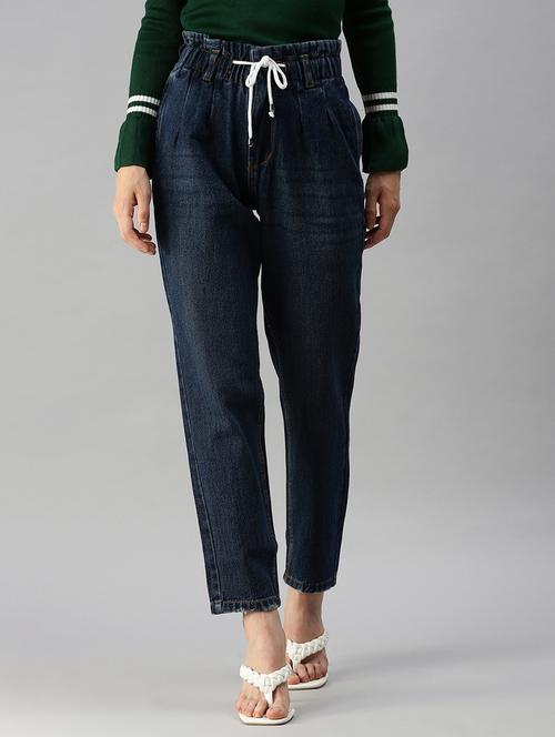 women's plain slouchy jeans - 18390324 - Very Small Image - 1