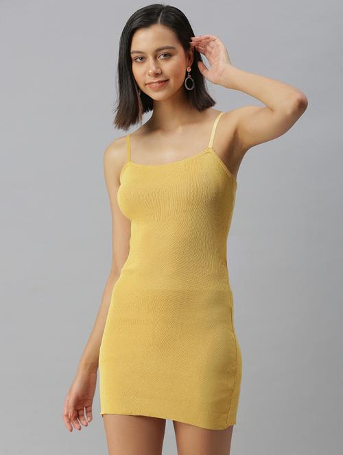 women's bodycon solid dress - 18390400 - Very Small Image - 1