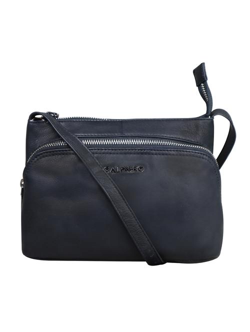 black solid regular sling bag - 18390626 - Very Small Image - 1