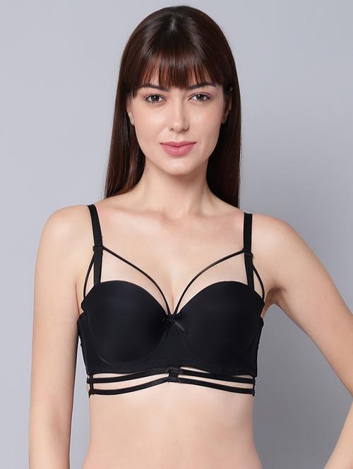 black solid balconette bra - 18390769 - Very Small Image - 1