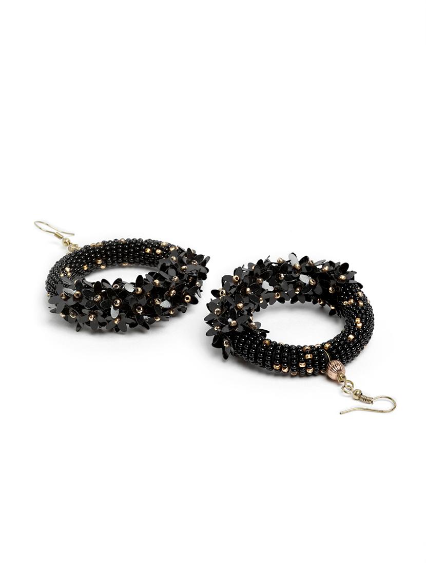 black brass chandballi earring - 18390879 - Standard Image - 2